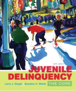 Juvenile Delinquency: The Core 6th Edition - Original PDF