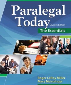 Paralegal Today: The Essentials 7th Edition - Original PDF