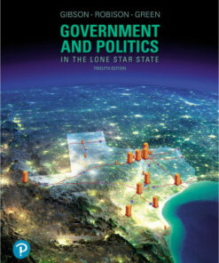 Government and Politics in the Lone Star State 12th Edition - Original PDF