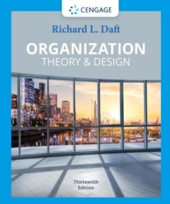 Organization Theory & Design 13th Edition - Original PDF