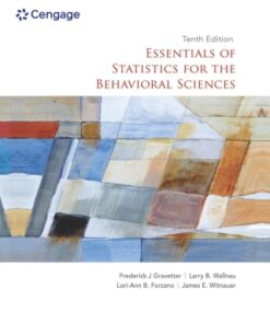 Essentials of Statistics for the Behavioral Sciences 10th Edition - Original PDF