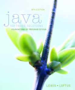 Java Software Solutions, Foundations of Program Design 8th Edition - Original PDF
