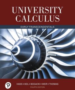 University Calculus, Early Transcendentals 4th Edition - Original PDF