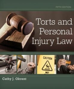 Torts and Personal Injury Law 5th Edition - Original PDF