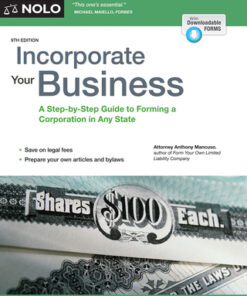 Incorporate Your Business: A Step-by-Step Guide to Forming a Corporation in Any State 9th Edition - Original PDF