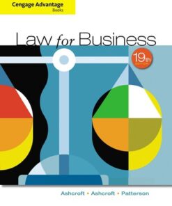 Cengage Advantage Books: Law for Business 19th Edition - Original PDF