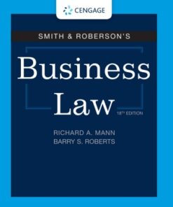 Smith & Roberson's Business Law 18th Edition - Original PDF