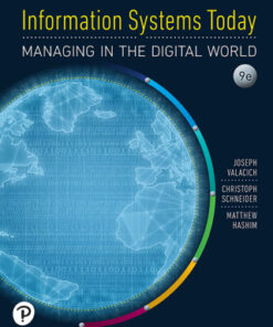 Information Systems Today: Managing in the Digital World 9th Edition - Original PDF