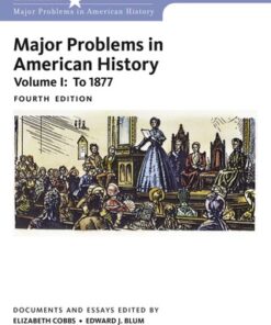 Major Problems in American History, Volume I 4th Edition - Original PDF