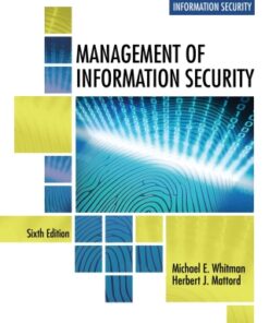 Management of Information Security 6th Edition - Original PDF