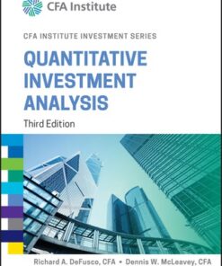 Quantitative Investment Analysis 3rd Edition - Original PDF
