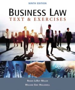 Business Law: Text & Exercises 9th Edition - Original PDF