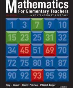 Mathematics for Elementary Teachers: A Contemporary Approach 10th Edition - Original PDF