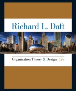Organization Theory and Design 12th Edition - Original PDF