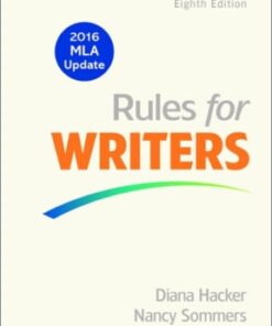 Rules for Writers with Writing about Literature with 2016 MLA Update 8th edition - Original PDF