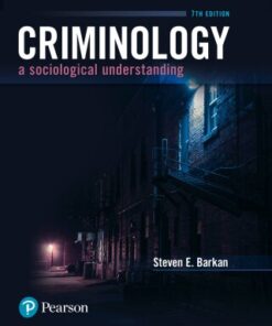 Criminology: A Sociological Understanding 7th Edition - Original PDF