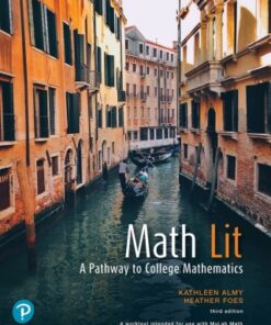 Math Lit: A Pathway to College Mathematics 3rd Edition - Original PDF