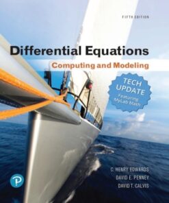 Differential Equations: Computing and Modeling Tech Update 5th Edition - Original PDF