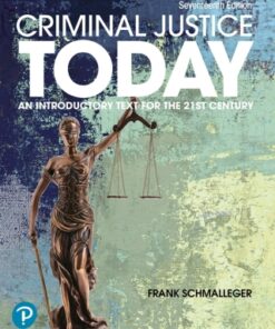 Criminal Justice Today 17th Edition - Original PDF