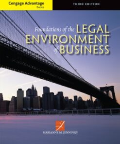 Cengage Advantage Books: Foundations of the Legal Environment of Business 3rd Edition - Original PDF
