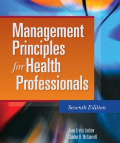 Management Principles for Health Professionals 7th Edition - Original PDF