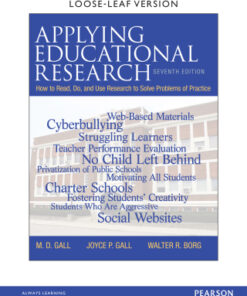 Applying Educational Research: How to Read, Do, and Use Research to Solve Problems of Practice 7th Edition - Original PDF