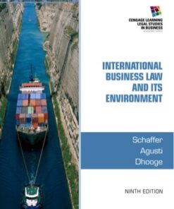 International Business Law and Its Environment 9th Edition - Original PDF