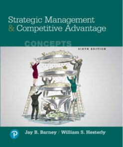 Strategic Management and Competitive Advantage 6th Edition Concepts - Original PDF