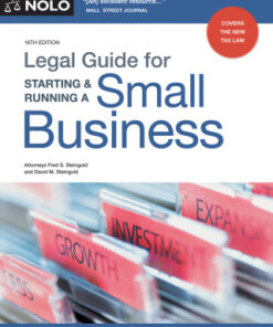 Legal Guide for Starting & Running a Small Business 16th Edition - Original PDF