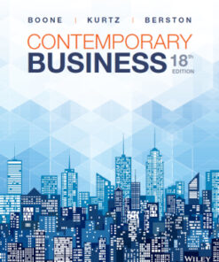 Contemporary Business 18th Edition - Original PDF