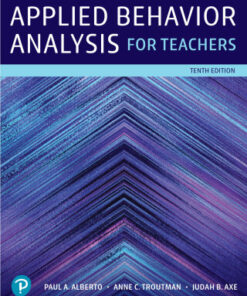Applied Behavior Analysis for Teachers 10th Edition - Original PDF