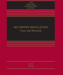 Securities Regulation: Cases and Materials 10th Edition - Original PDF