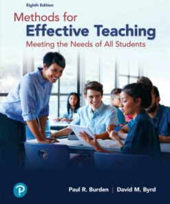 Methods for Effective Teaching: Meeting the Needs of All Students 8th Edition - Original PDF