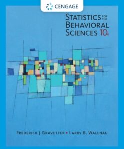 Statistics for The Behavioral Sciences 10th Edition - Original PDF