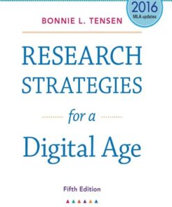 Research Strategies for a Digital Age 5th Edition - Original PDF