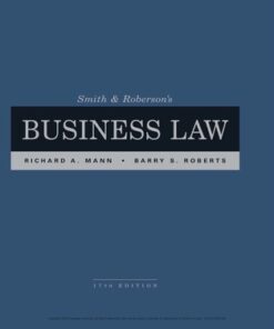 Smith and Roberson’s Business Law 17th Edition - Original PDF