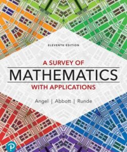 A Survey of Mathematics with Applications 11th Edition - Original PDF