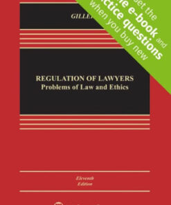 Regulation of Lawyers: Problems of Law and Ethics 11th edition - Original PDF