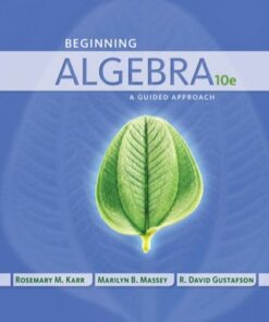 Beginning Algebra: A Guided Approach 10th Edition - Original PDF