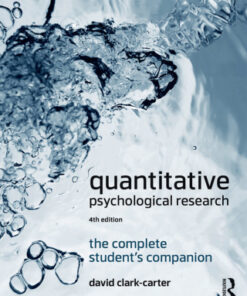 Quantitative Psychological Research, The Complete Student's Companion 4th Edition - Original PDF