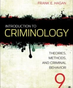 Introduction to Criminology: Theories, Methods, and Criminal Behavior 9th edition - Original PDF