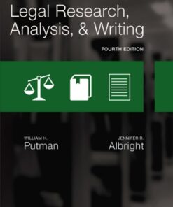 Legal Research, Analysis, and Writing 4th Edition - Original PDF