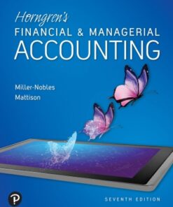 Horngren's Financial & Managerial Accounting 7th Edition - Original PDF