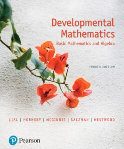 Developmental Mathematics: Basic Mathematics and Algebra 4th Edition - Original PDF