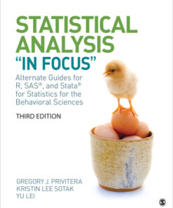Statistical Analysis "In Focus", Alternate Guides for R, SAS, and Stata for Statistics for the Behavioral Sciences 3rd Edition - Original PDF