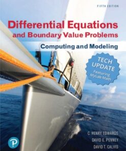 Differential Equations with Boundary Value Problems: Computing and Modeling Tech Update 5th Edition - Original PDF