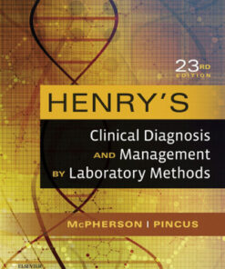 Henry's Clinical Diagnosis and Management by Laboratory Methods 23rd Edition - Original PDF