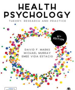 Health Psychology: Theory, Research and Practice 6th Edition by David F. Marks - Original PDF