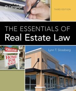 The Essentials of Real Estate Law 3rd Edition - Original PDF