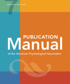 Publication Manual of the American Psychological Association 7th Edition - Original PDF